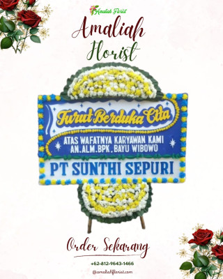 Papan Bunga Duka di Airputih